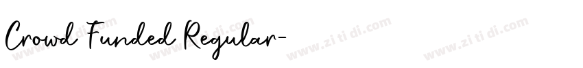 Crowd Funded Regular字体转换
